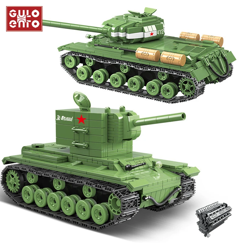 Military Kv 2 Is 2 Heavy Tank Building Blocks City Soviet Russia Ww2 Soldier Police Weapon Bricks Toys Gifts For Children Kids Blocks Aliexpress