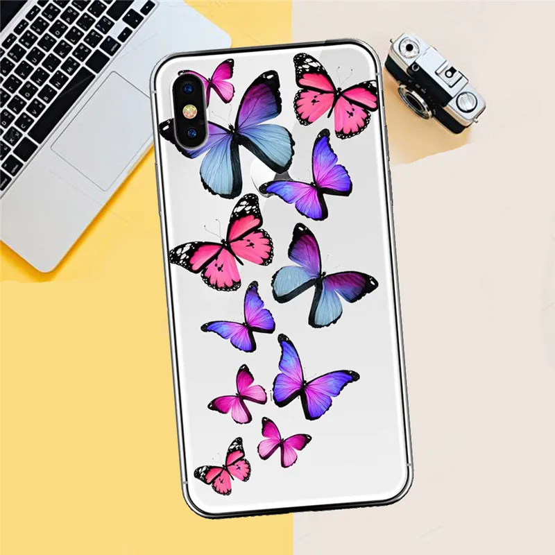 Фламинго роскошный для iPhone X XR XS Max 5 5S SE 6 6S 7 8 Plus чехол для телефона Funda Coque Etui capa оболочка capinha animal