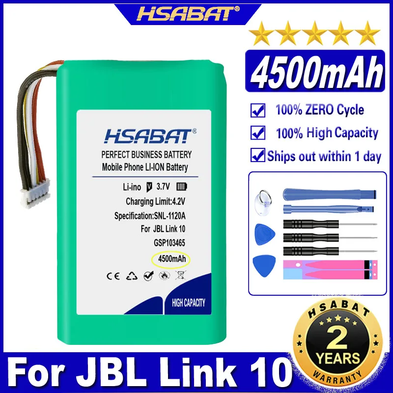 Аккумулятор HSABAT GSP103465 4500 мА · ч для JBL Link 10 Link10 | Электроника