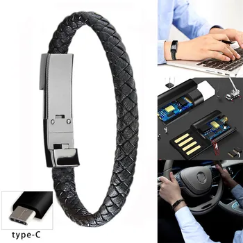 

25#Sport Wristband Type-C Charger Cable Wire for Samsung Galaxy Note10 Plus Cable Data Line Wire Portabl Cable mini usb cable