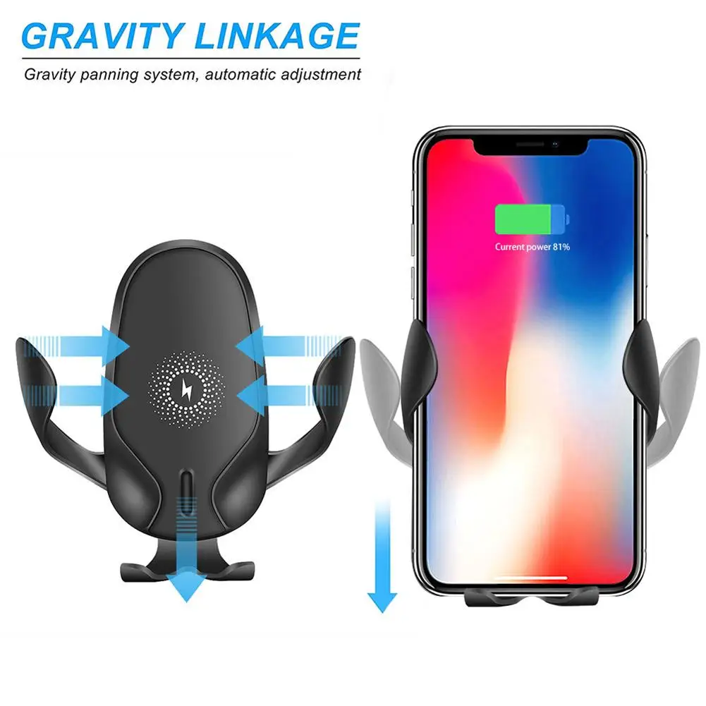 Charger Mount Wireless Car Charger Iphone 11 Quick QI Wireless Car
