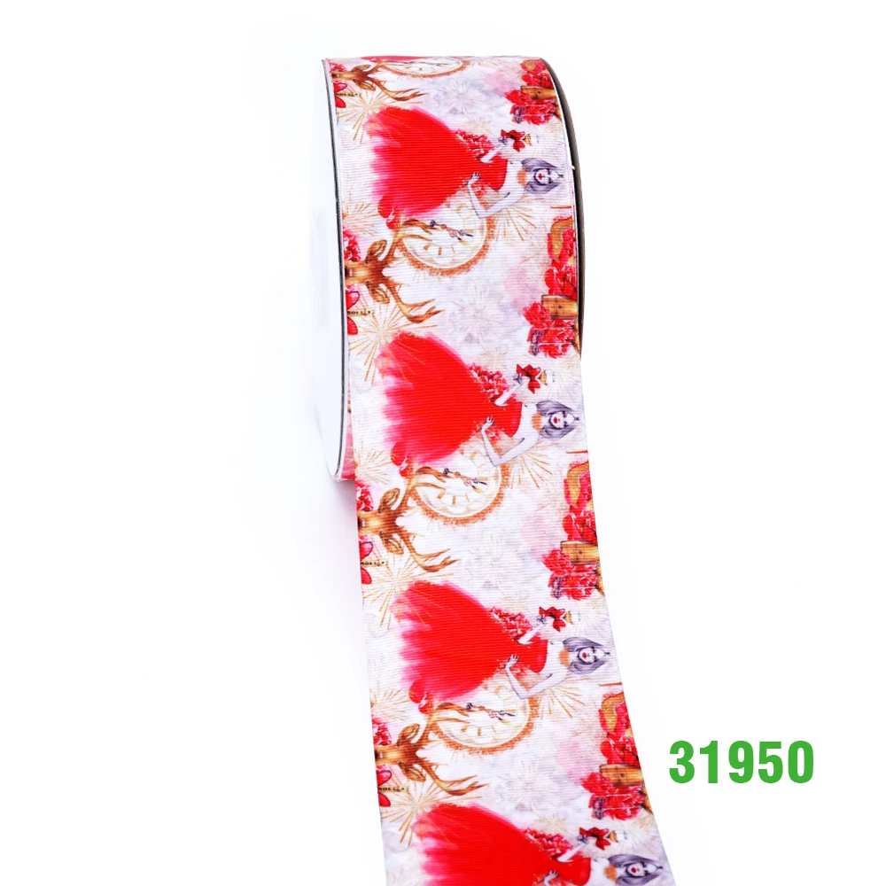 31950 50 ярдов мультфильм напечатанный grosgrain ленты 31939 - Цвет: 31950