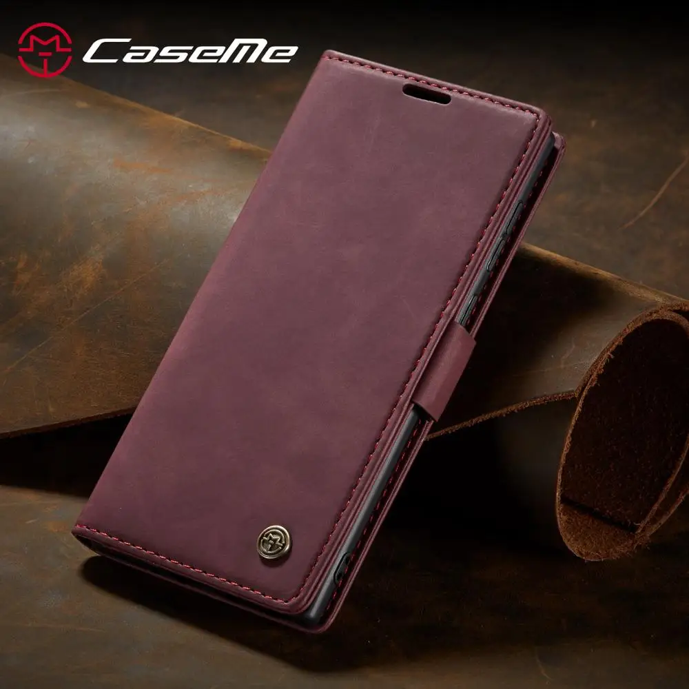 Кожаный чехол для Samsung Galaxy Note 20 CaseMe Ретро кошелек роскошный магнитный держатель