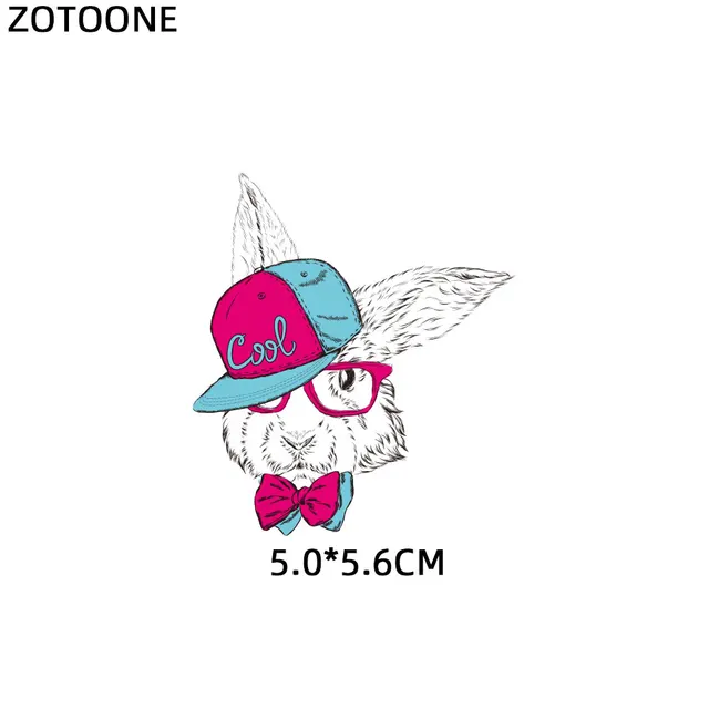 ZOTOONE Cute Cartoon Animal Patches Heat Transfer Iron on Patch for T-Shirt Children Gift DIY Clothes Stickers Heat Transfer G 1191