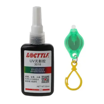 

50ml UV Light 50ml UV Glue UV Curing Adhesive Transparent Crystal Glue Glass Adhesive