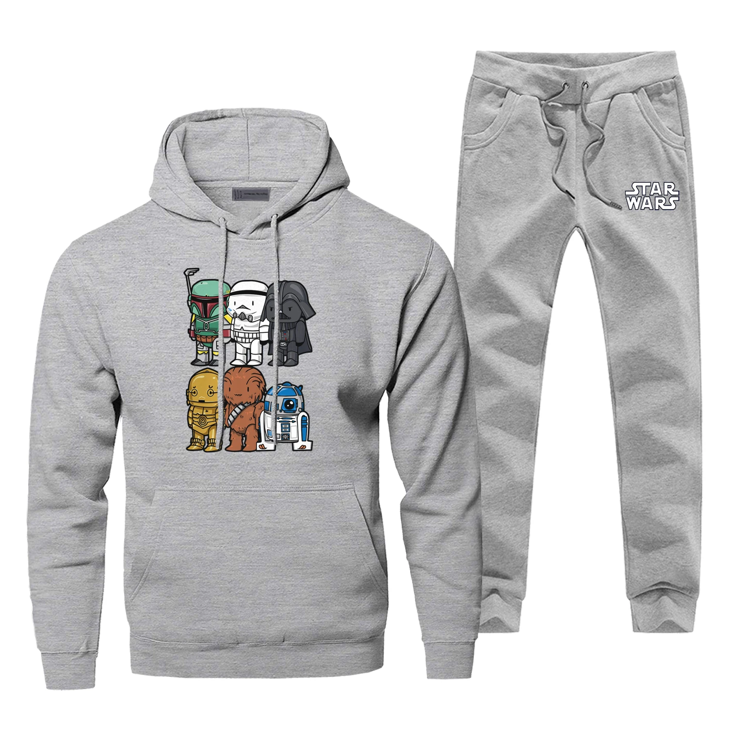 

Hoodie Pants Set Star Wars Men Sweatshirt Darth Vader Male Hoodies Sweatshirts Mens Sets Two Piece Pant Pullover Cartoon Coat