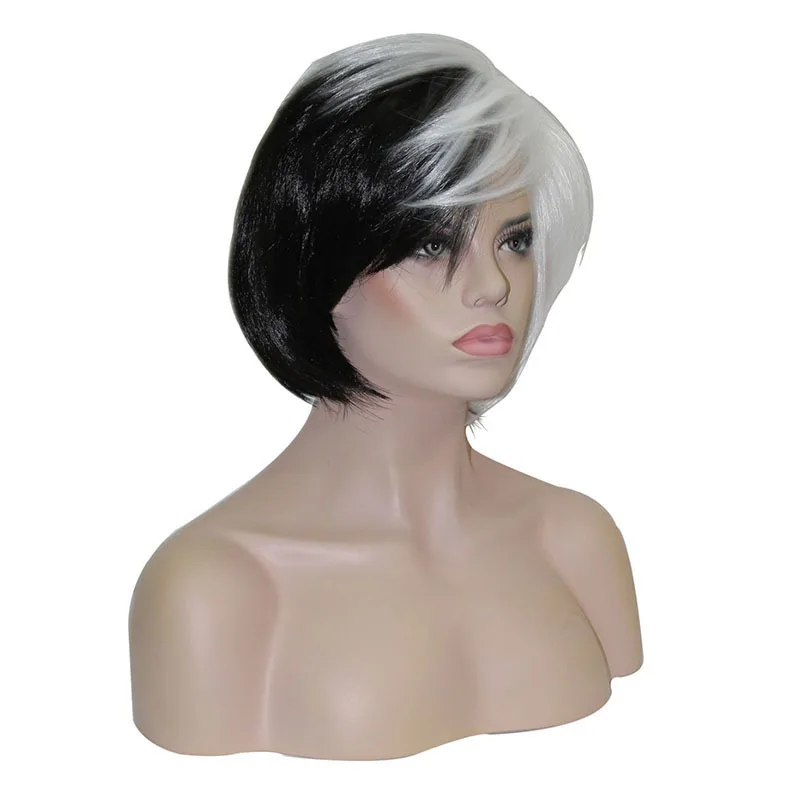 

Wig COS Piay Anime Wig Danganronpa Black And White Bear Personification Version of Keyhole COS a Large Amount Currently Availabl