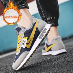 Brand Fashion Pu Golf Shoes Anti-Slip with Fur Comfortable Golf Shoe Men Winter Hard-Wearing Outdoor Golf Trainers for Men