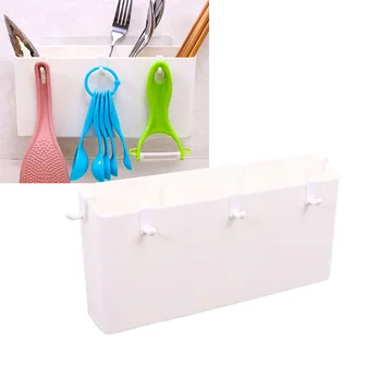 

Chopsticks Holder Wall Mounted 3 Holes Durable Cutlery Storage Drain Rack Plastic Kitchen Organizer Rack For Home Use