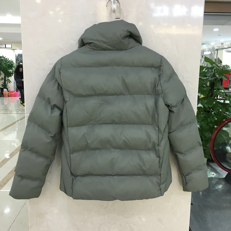New Winter Women's Cotton-padded Jacket Double Brasted Turn Down Collar Outwear Lady's Short Jackets Coats Dark Pink