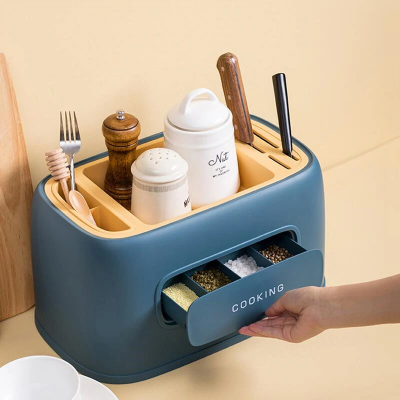 Kitchen Storage Box Seasoning Box Storage Bottle Storage Rack Container Multifunction Storage Kitchen Accessories Organizer Bottles Jars Boxes Aliexpress