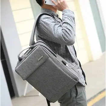 

Men Casual Business USB Charging Backpack Anti-theft Large Capacity Multifunctional Travel Backpack Male Laptop Shoulder Bag