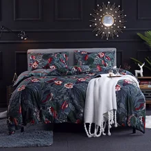 

2/3 piece bedding set, animal and plant pattern feather pillowcase & duvet cover, luxurious microfiber bedroom products