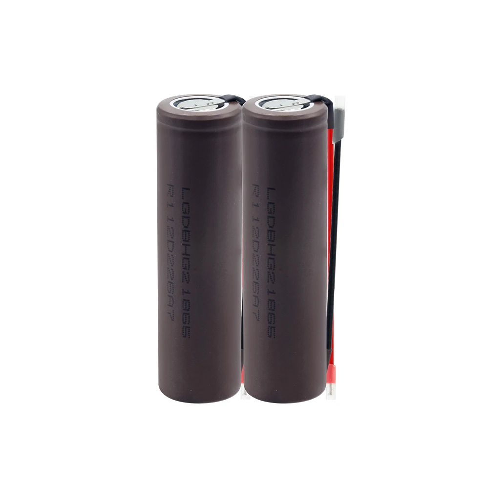 Panasonic 1/2/4/6/8/10x3,7 V 18650 HG2 аккумулятор Rechagrable 3000mAh литий-ионный аккумулятор Pilas с проводами для power Bank фонарь - Цвет: 2Pcs