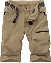 Pantalones cortos de carga de secado rápido para hombre, Shorts transpirables para escalada, Safari, con múltiples bolsillos
