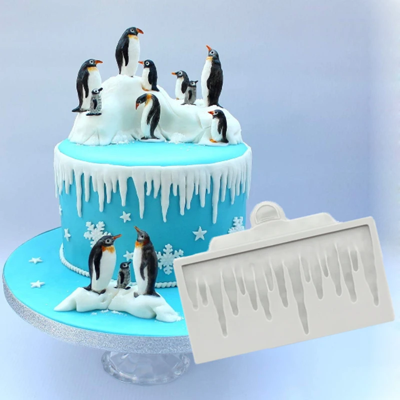 

Icicles Silicone Mold Fondant Cake Decoration Tool Silicone Mold Sugarcraft Chocolate Baking Tool For cake Gumpaste Artwork Form