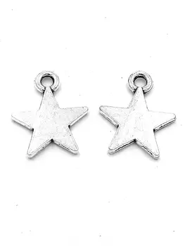 

100pcs Pentagram charms pendant 16x13mm antique silver ornament accessories jewelry making DIY base material