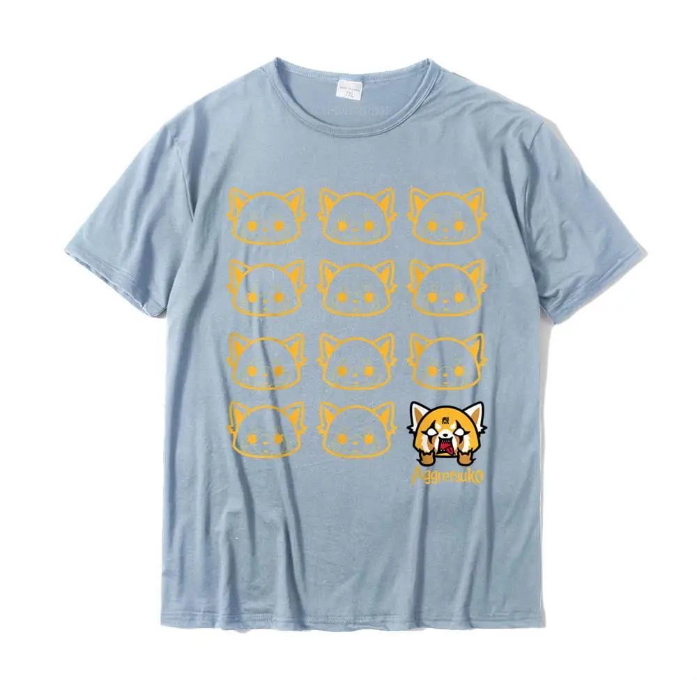 Aggretsuko Real T-Shirt__MZ15782 Normal Summer/Autumn Pure Cotton Crew Neck Boy Tops Shirts Tee Shirts Fashionable T Shirts Aggretsuko Real T-Shirt__MZ15782 light