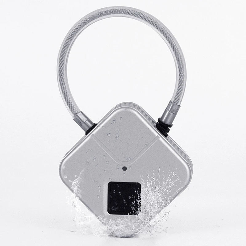 Умный Замок с отпечатком пальца Usb Перезаряжаемый интеллектуальный замок без ключа Ip65 Водонепроницаемый замок для багажа коробка Противоугонная безопасность