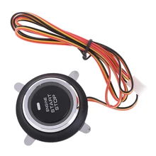 1 Pc 12V Auto de parada de arranque de motor de coche Botón de entrada sin llave de encendido interruptor de arranque