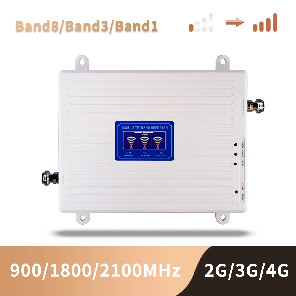 GSM 3G 4G Усилитель сотового телефона трехдиапазонный усилитель мобильного сигнала