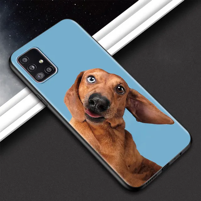 Animal Dachshund Dog Puppy Phone Shell For Samsung Galaxy A51 A71 A21s A12 A31 A41 A32 A02s A11 A72 A52 A42 5G A21 EU Soft Case B01