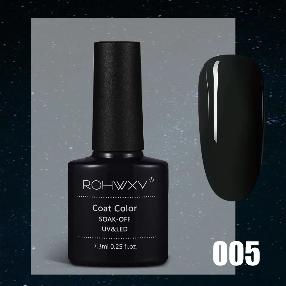 ROHWXY 7,3 мл гель лак УФ Гель-лак для ногтей все для маникюра полуперманентный лак для ногтей долговечный гель-живопись для самостоятельного дизайна - Цвет: 05