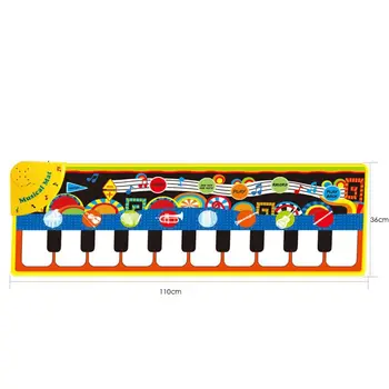 

Piano Music Mat Keyboard Play Mat Music Dance Mat with 19 Keys Piano Mat