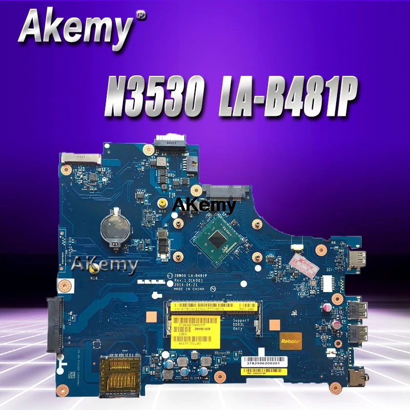 

Laptop motherboard for DELL Inspiron 15 3531 PC Mainboard N3530 CPU 0Y3PXH LA-B481P full tesed DDR3