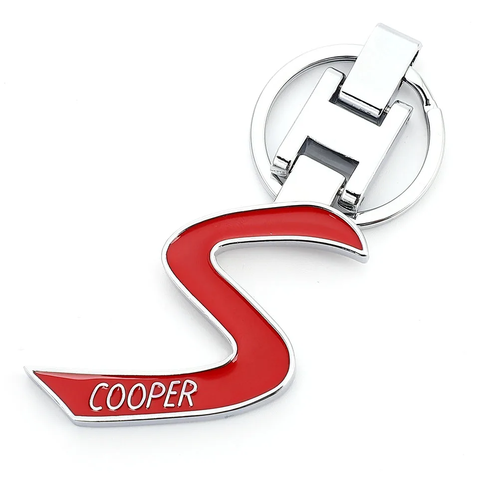 3D Metal S Emblem Car Keychain Key Ring for BMW Mini Cooper One JCW Clubman Countryman Paceman R56 R55 R60 R61 F55 F56 F54 F60 | Автомобили