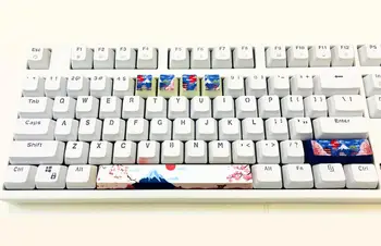 

Esc 2.75X Shift 6.25X SpaceBar Keycap Mount Fuji & Sakula Artisan Keycaps for Cherry MX Mechanical Keyboard