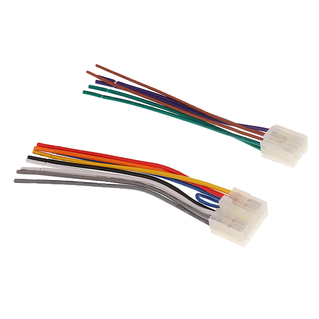 

Car Audio Wiring Harnes Plug 10 Pin+6 Pin Connectors for Toyota Auto