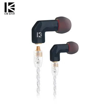 

KBEAR F1 Balanced Armature Customer HIFI Sport Monitor In Ear Earphone With 3.5MMCX Gold Plated Headset Metal Plated LOGO Earbud