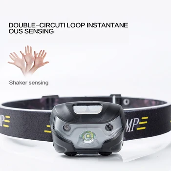 

LED Headlamp 4000Lm Body Motion Sensor Headlight waterproof Torch Camping Hiking Night Fishing Light Torch Lamp