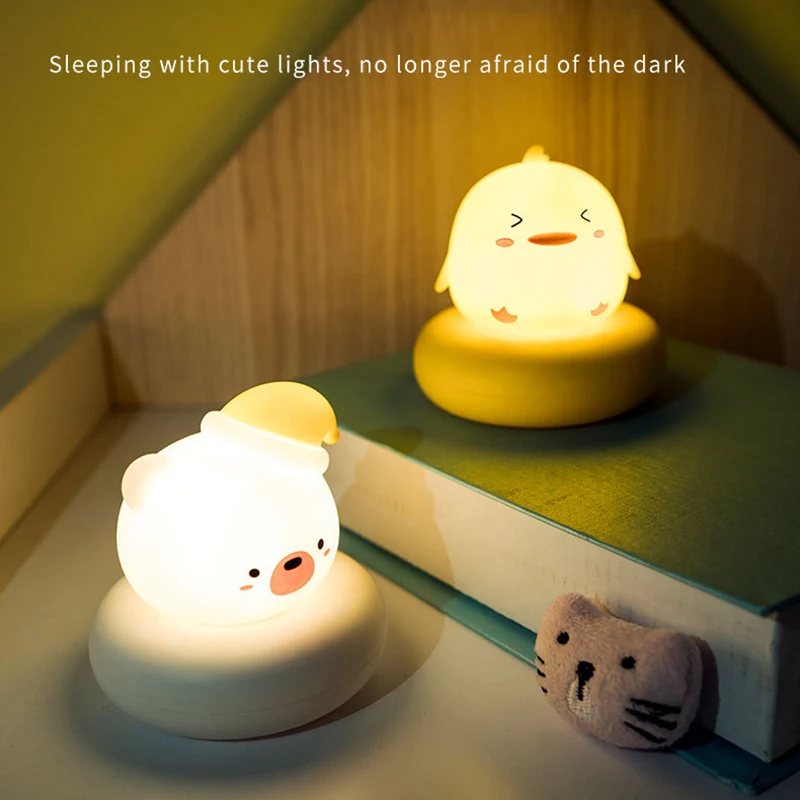 home depot dinosaur light Cute Pet With Sleeping Light Feeding At Night USB Charging Children Cartoon LED Soft Light Eye Protection Pat Small Night Light childrens night lights