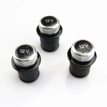 

RWSYPL Car Styling Chrome Cigarette Lighter Dust Cover Plug 12V Socket Cover Cap For A3 A4 B7 B8 A5 A6 C6 C7 A7 Q3 Q5 8W0919311