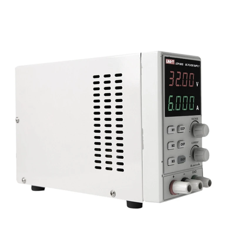 Uni-T Utp1306S переключение для источника питания постоянного тока 4 цифры дисплей Led 0-32 В 0-6A высокая точность регулируемый Мини-источник переменного тока 220 В 50 Гц