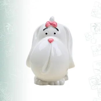 

1pc Small Flowerpot Ceramic Shih Tzu Dog Shaped Green Succulent Planter Home Office Desktop Decor