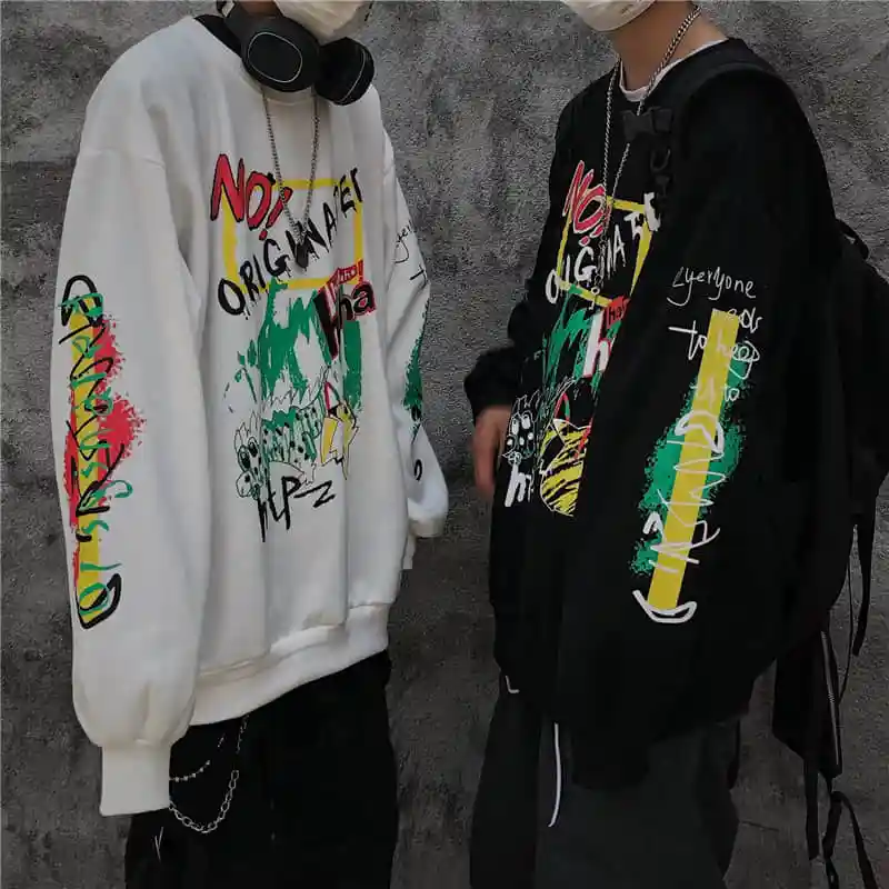 NiceMix хип-хоп флисовые толстовки с капюшоном и принтом граффити для женщин и мужчин, пуловер, свитер, уличная женская мода, Harajuku, Повседневная