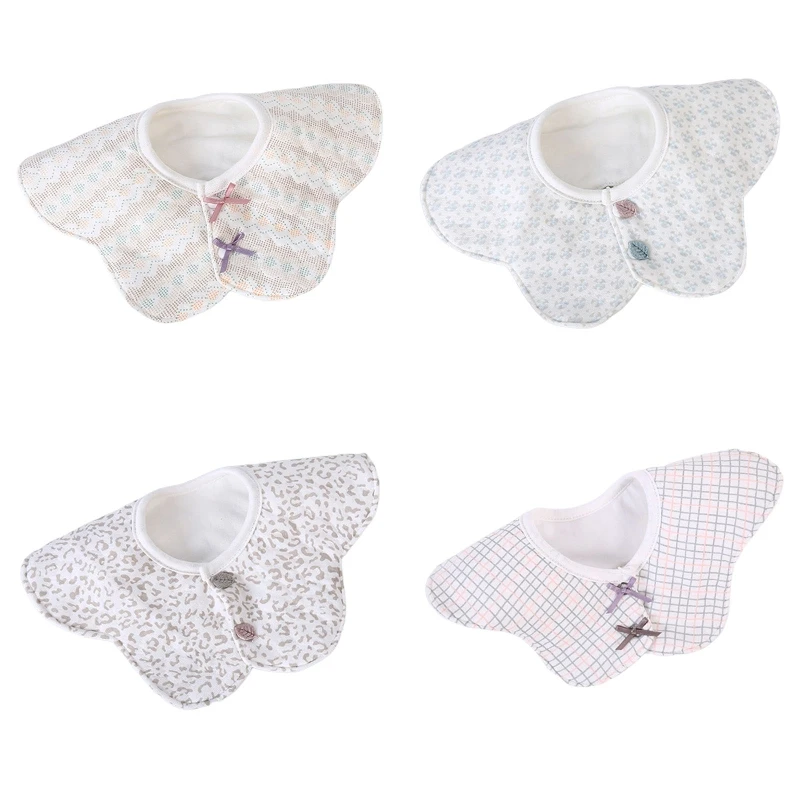 

Baby Feeding Bibs 360â€‹â€‹Â° Rotate Soft Cotton Absorbent Saliva Towel Burp Cloth