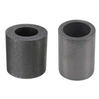 

SHGO HOT-2Pcs Pure Graphite Crucible Cup Propane Torch Melting Gold Silver Copper Metal Black - 30Mm x 30Mm & 40x30Mm