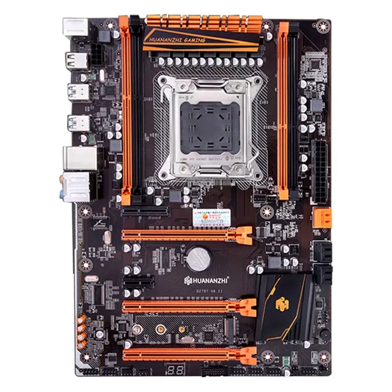

Huananzhi X79 Motherboard LGA 2011 ATX USB3.0 SATA3 PCI-E NVME M.2 Support 4x16G REG ECC Memory and Xeon E5 Processor