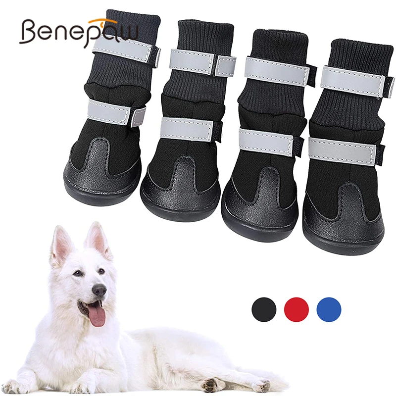 Dog Boots for Snow Winter Shoes Large Medium Dogs Waterproof Paw Protector 