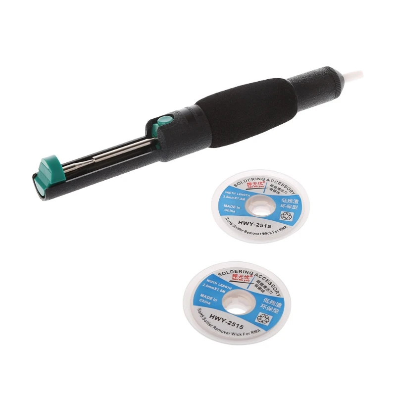1Set Anti-static Desoldering Pump Solder Vacuum Removal solder wick Tool
