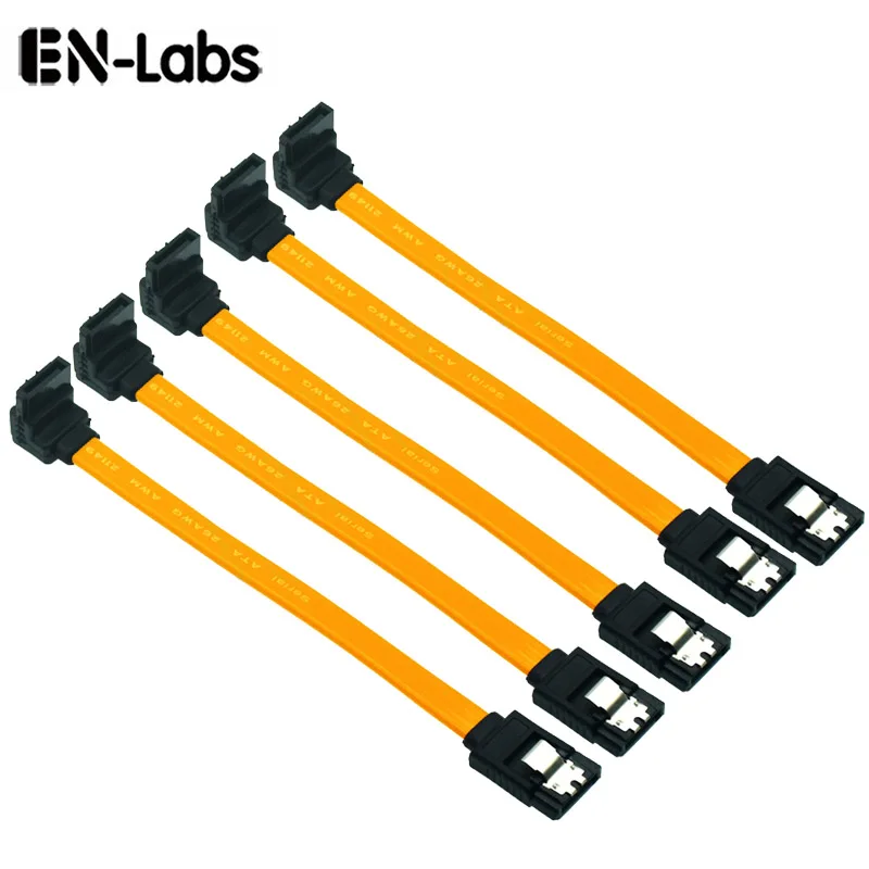 Cabo de Dados Serial Ata Peças 10cm Sata 3.0 gb s Cabo de Dados 90 Angular 180 Conector Sata3 Sataiii 6gbps Adaptador de Disco Rígido Ssd