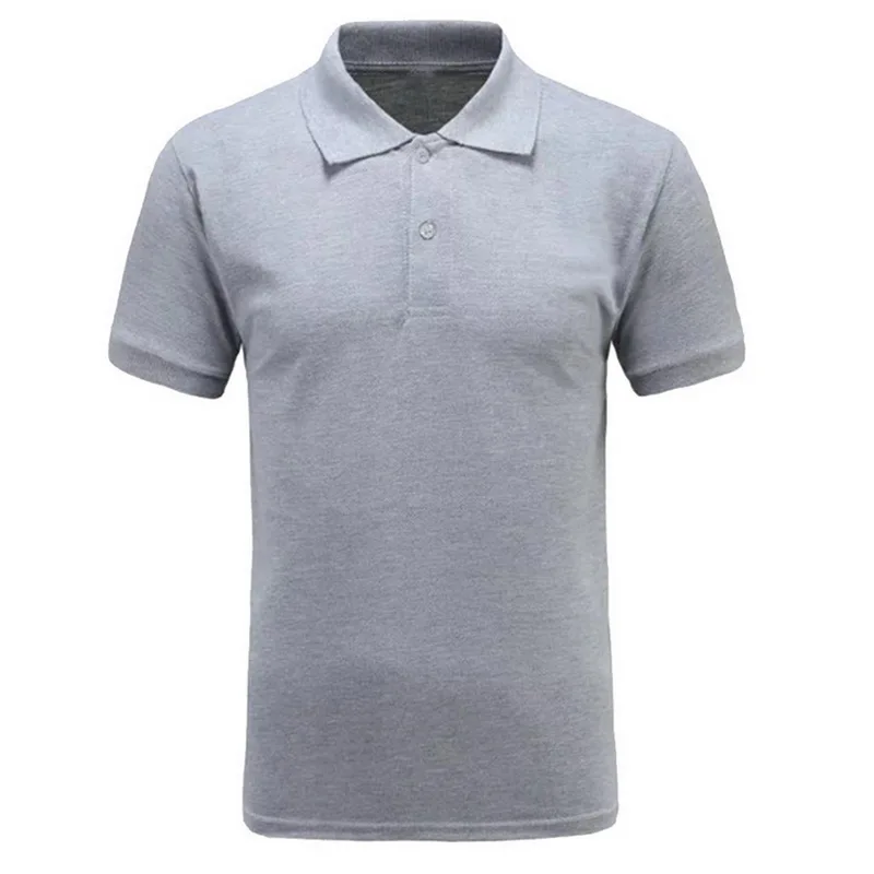 

DIHOPE 2020 Summer Men's Tennis Casual Shirts Short Sleeve Solid Colors Button Lapel vacancy Golf Shirts