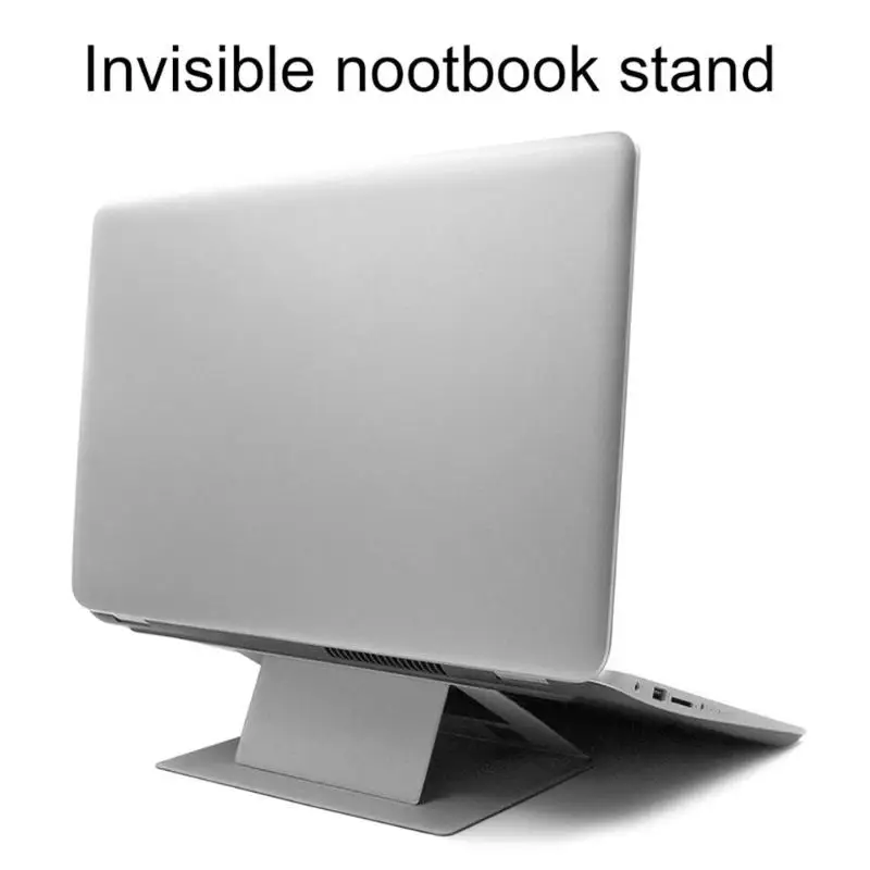 Портативный Невидимый держатель для ноутбука ультра-тонкий складной угол регулируемый кронштейн для ПК поддержка в течение 17 дюймов ноутбук