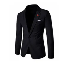 Деловой мужской блейзер, masculino, стильный Повседневный однотонный мужской блейзер, приталенный, для свадебной вечеринки, верхняя одежда, пальто, костюм, топы, veste, костюм homm