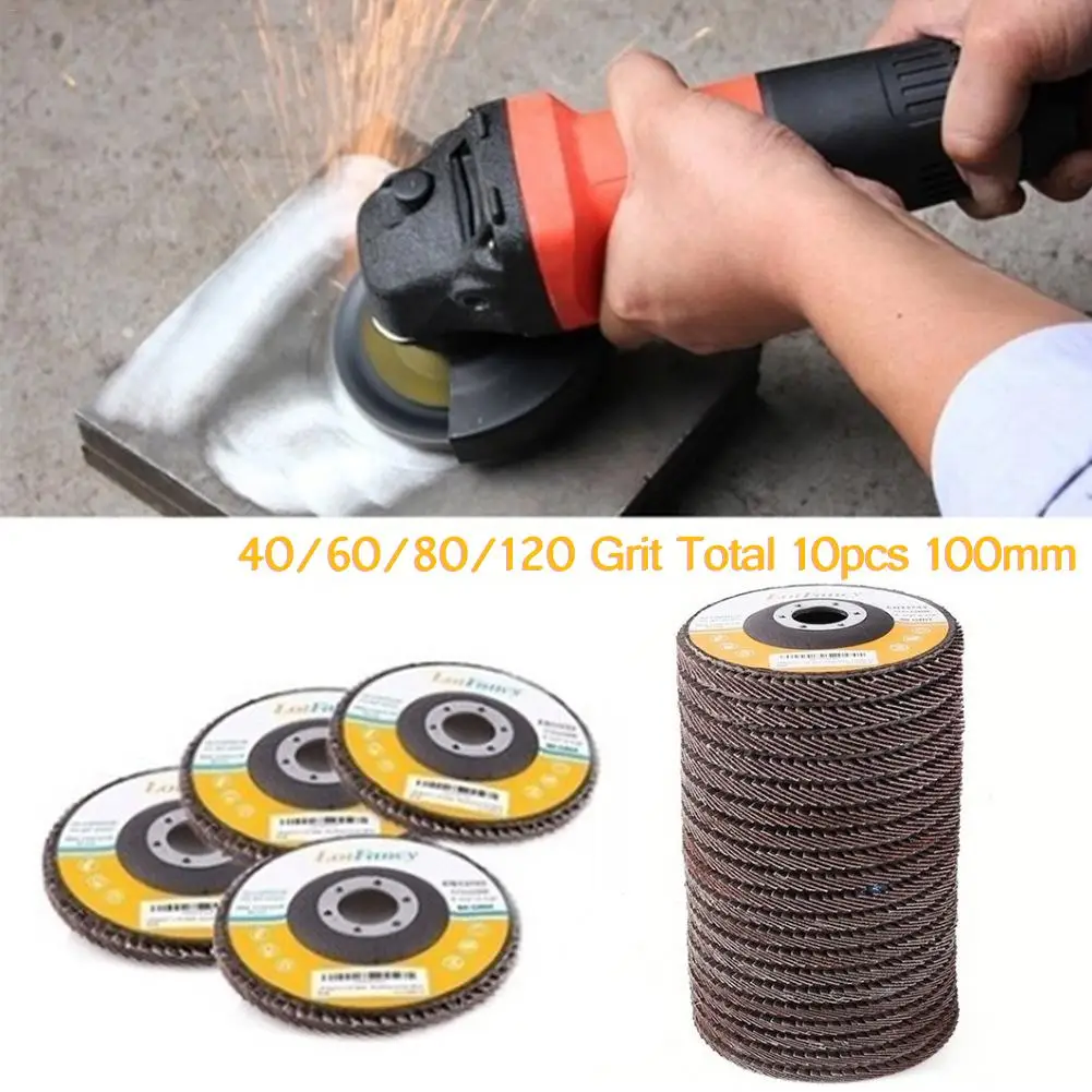 100mm/10pcs Hundred Impeller Grinding Discs Louver Thickening Angle Grinder Polishing Sheet Stainless Steel Polishing Wheel 100mm/10pcs Hundred Impeller Grinding Discs Louver Thickening Angle Grinder Polishing Sheet Stainless Steel Polishing Wheel