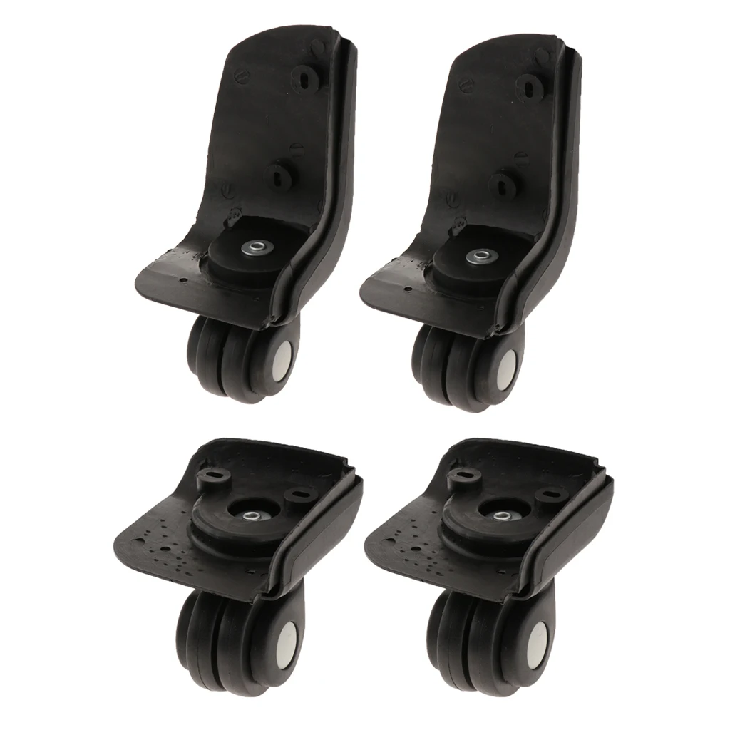 2 пары универсальных колес для чемоданов детали замены вертлюга сумки багажа с